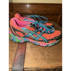 Women's Asics Gel Enhance Ultra Bright Colorful Running Shoes Size 8.5